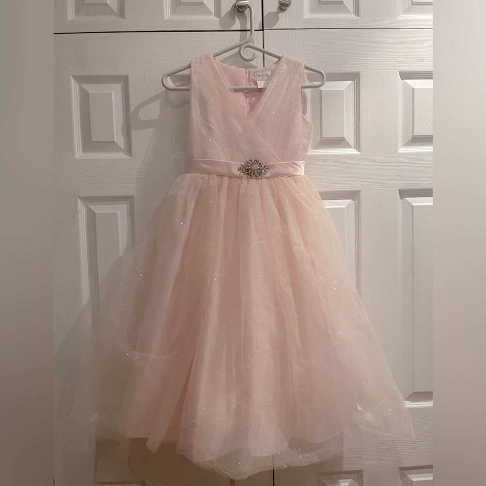 Pink princess brand dress for girls size 10. New condition. Worn 1 time.